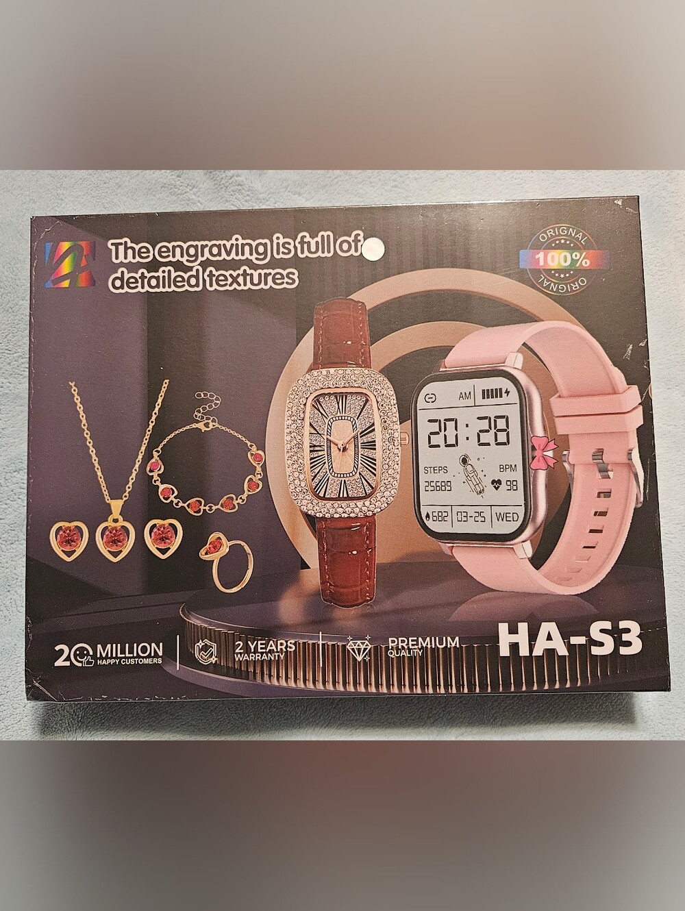 NEW Sealed Box Smartwatch & Jewelry Set